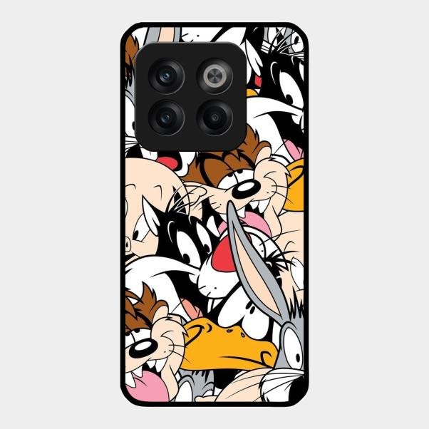 Cute Bugs Bunny Glass Case Cover For Oneplus 10T 5G