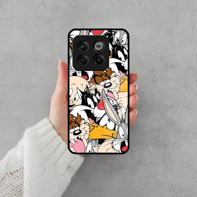 Cute Bugs Bunny Glass Case Cover For Oneplus - ShopOnCliQ