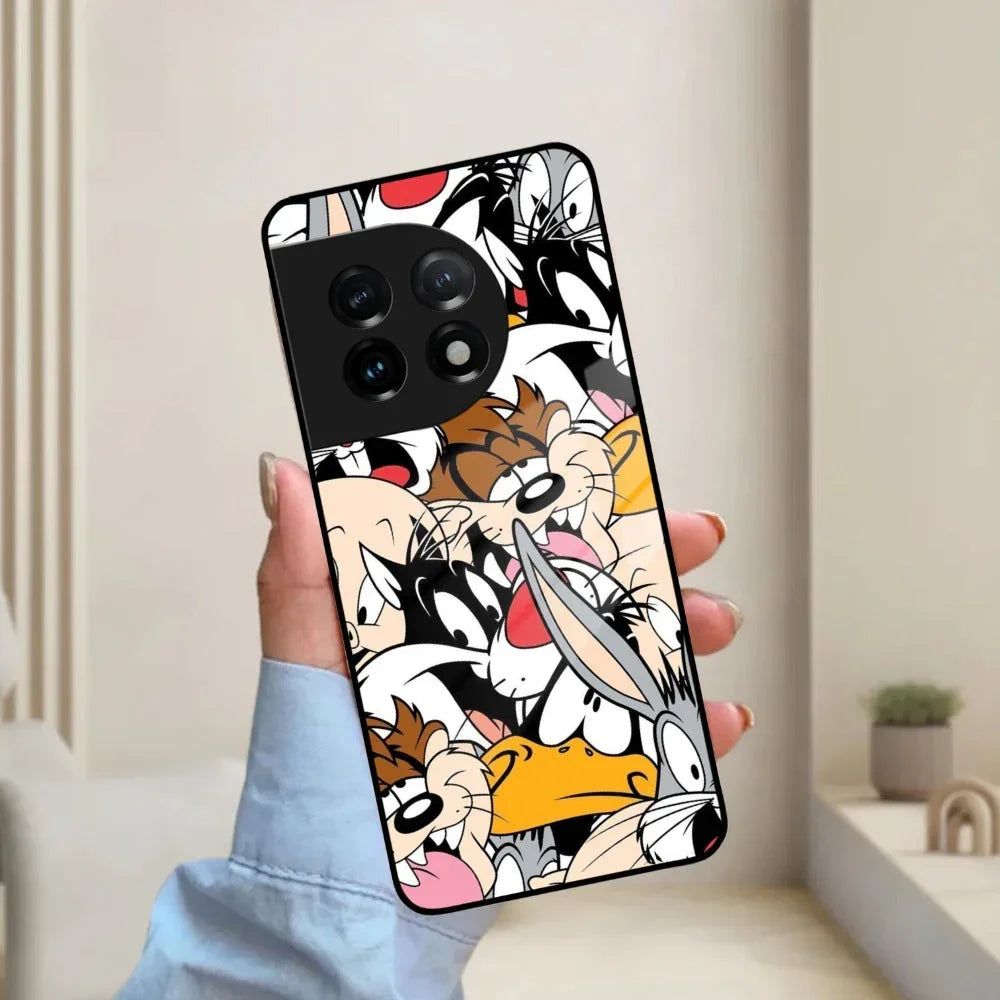 Cute Bugs Bunny Glass Case Cover For Oneplus - ShopOnCliQ