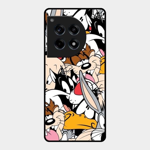 Cute Bugs Bunny Glass Case Cover For Oneplus 12R 5G