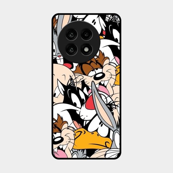 Cute Bugs Bunny Glass Case Cover For Oneplus 13R 5G