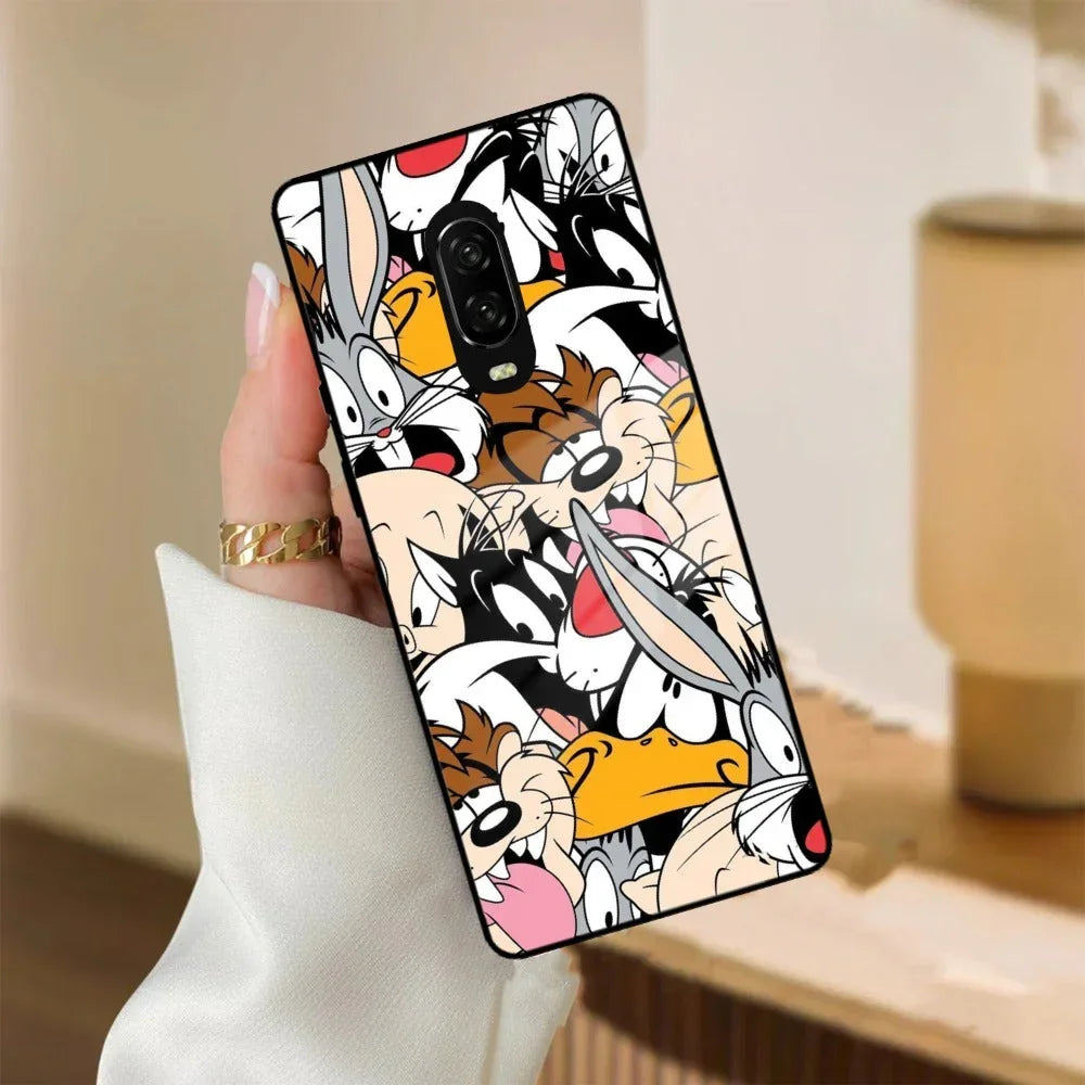 Cute Bugs Bunny Glass Case Cover For Oneplus - ShopOnCliQ