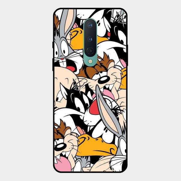 Cute Bugs Bunny Glass Case Cover For Oneplus 8