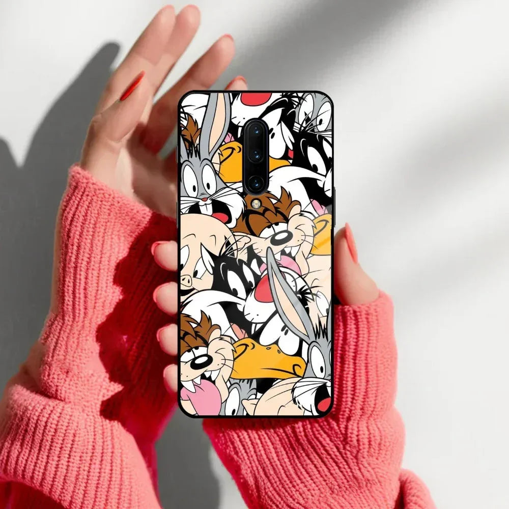 Cute Bugs Bunny Glass Case Cover For Oneplus - ShopOnCliQ