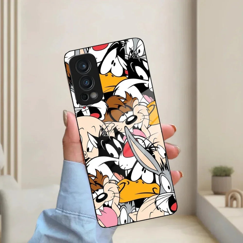 Cute Bugs Bunny Glass Case Cover For Oneplus - ShopOnCliQ