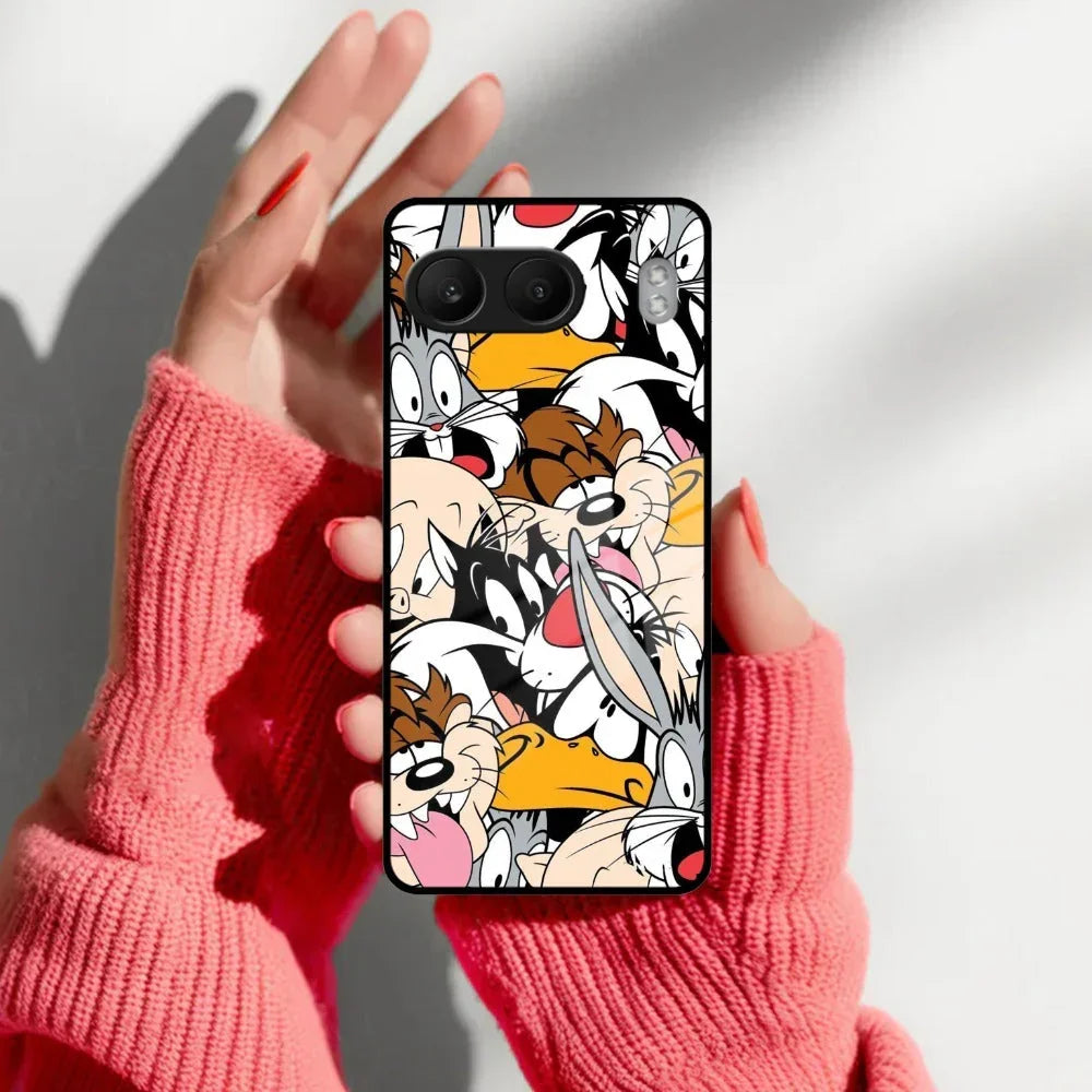 Cute Bugs Bunny Glass Case Cover For Oneplus - ShopOnCliQ