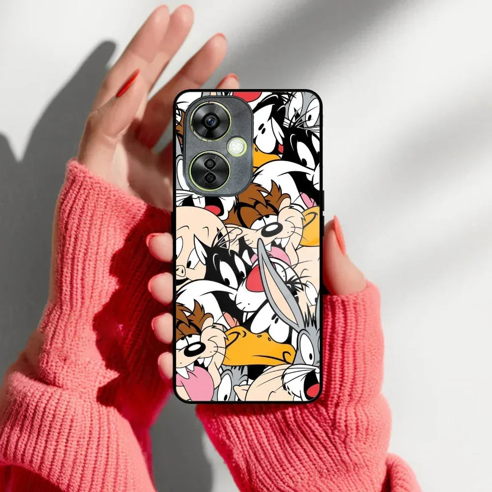 Cute Bugs Bunny Glass Case Cover For Oneplus - ShopOnCliQ