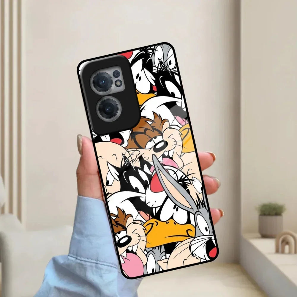 Cute Bugs Bunny Glass Case Cover For Oneplus - ShopOnCliQ