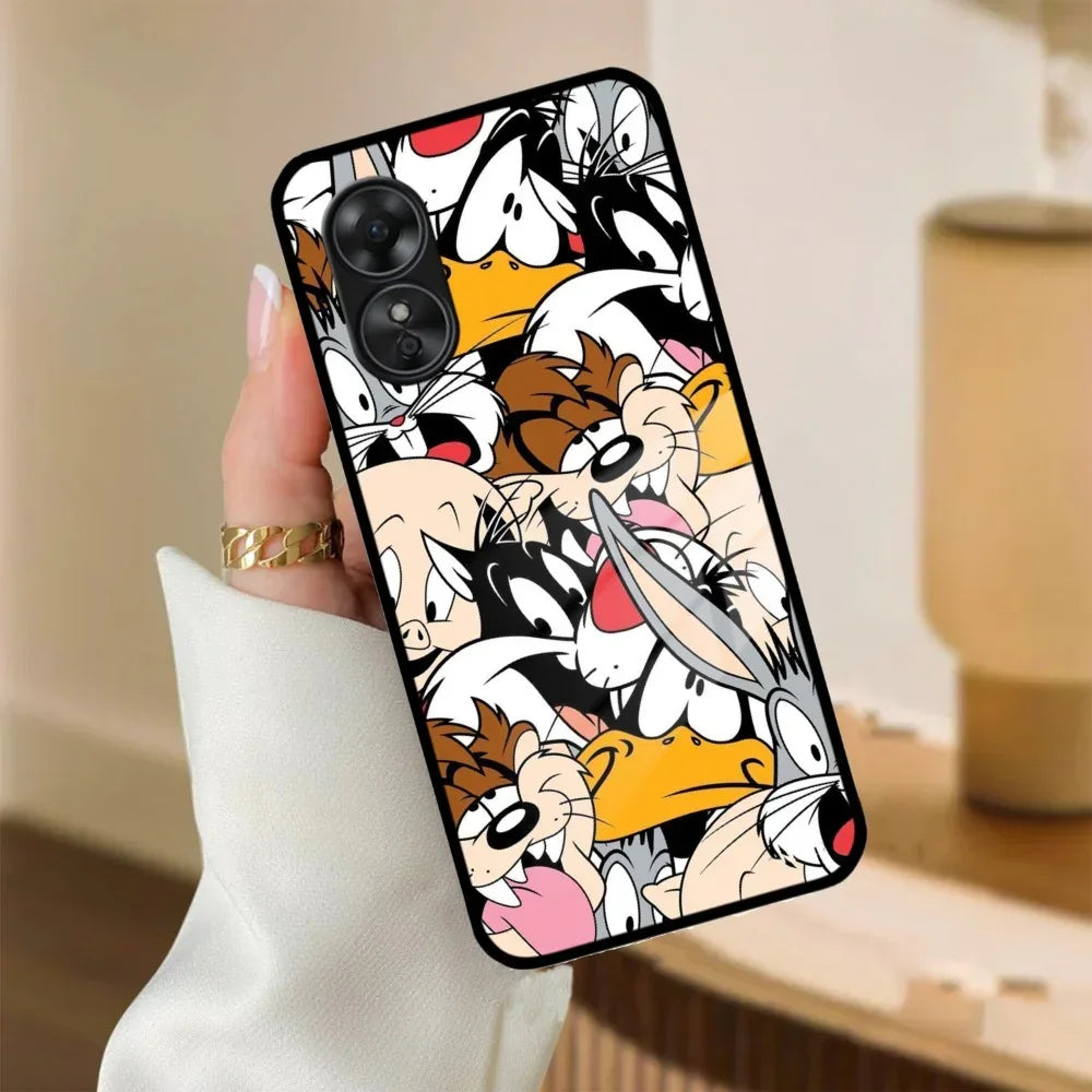 Cute Bugs Bunny Glass Case Cover For Oppo - ShopOnCliQ