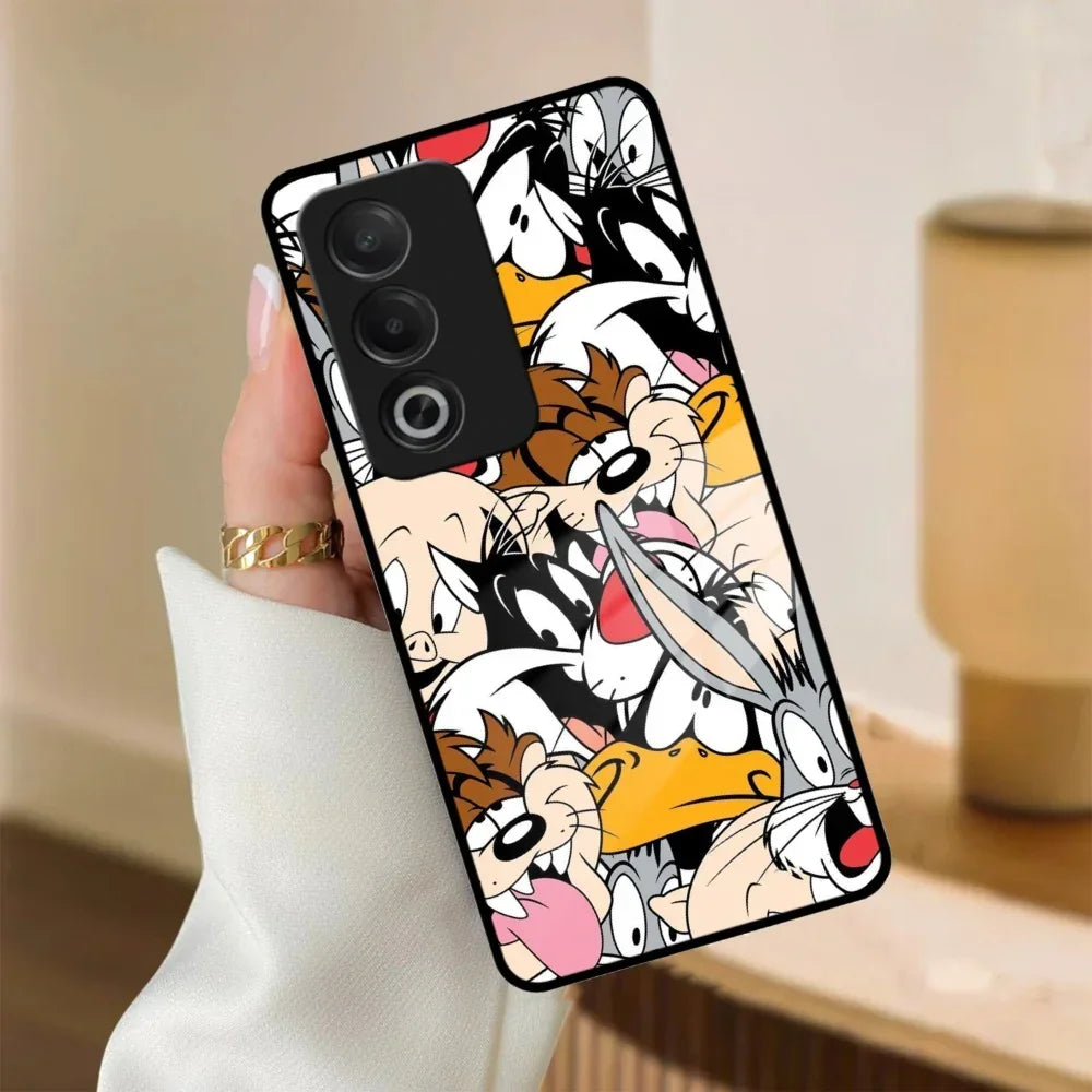 Cute Bugs Bunny Glass Case Cover For Oppo - ShopOnCliQ