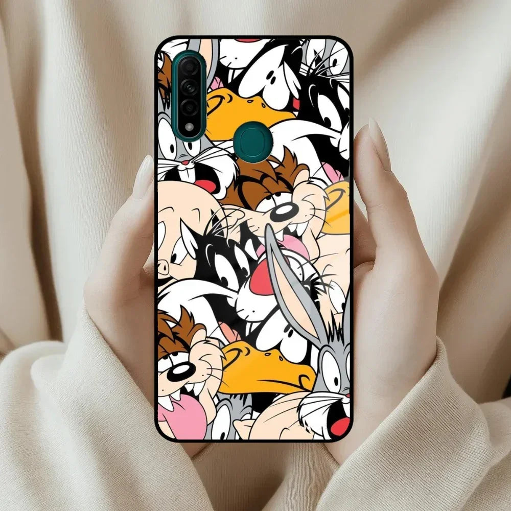 Cute Bugs Bunny Glass Case Cover For Oppo - ShopOnCliQ