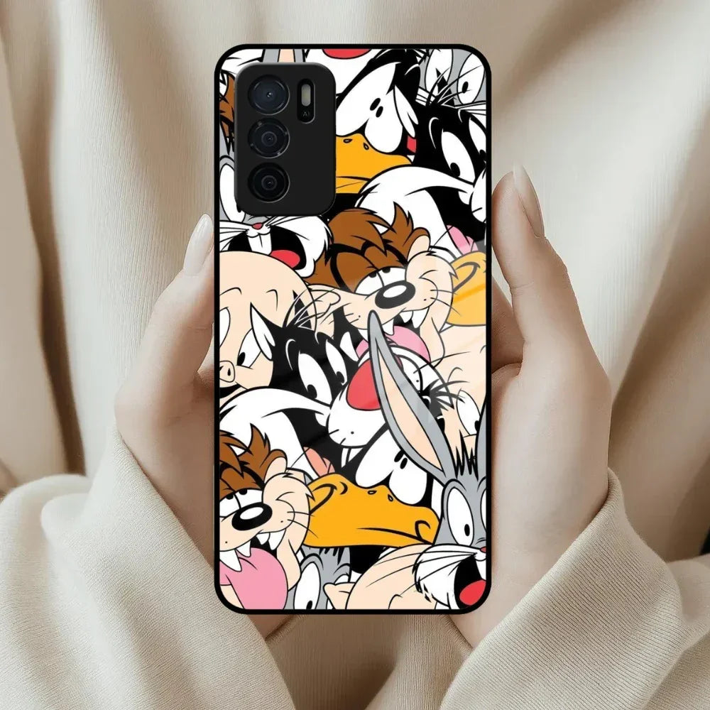 Cute Bugs Bunny Glass Case Cover For Oppo - ShopOnCliQ