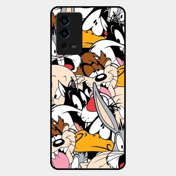 Cute Bugs Bunny Glass Case Cover For Oppo A55