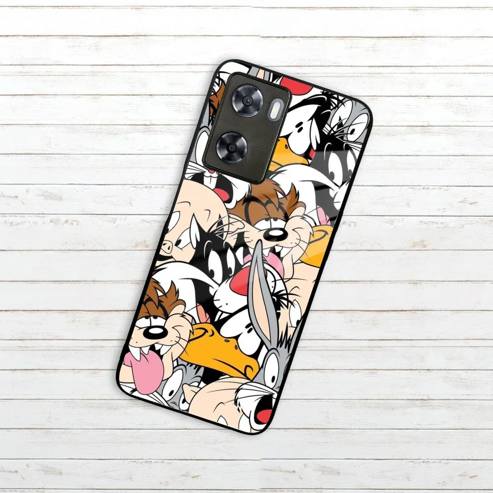 Cute Bugs Bunny Glass Case Cover For Oppo - ShopOnCliQ