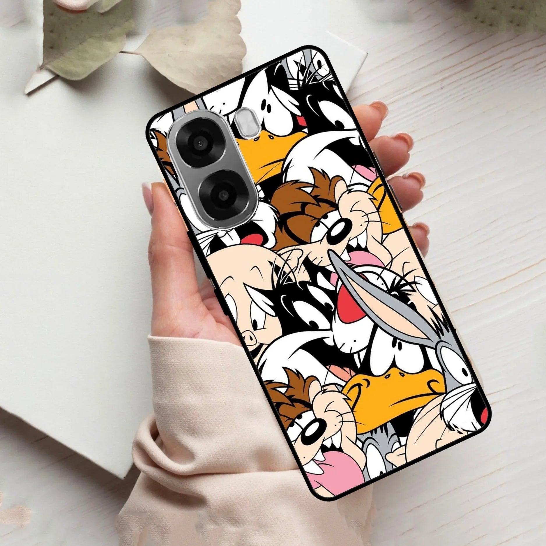 Cute Bugs Bunny Glass Case Cover For Oppo