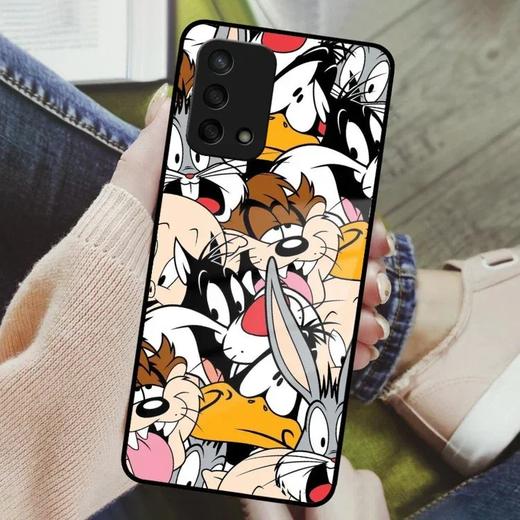 Cute Bugs Bunny Glass Case Cover For Oppo - ShopOnCliQ