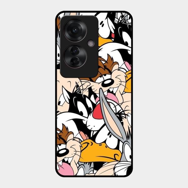 Cute Bugs Bunny Glass Case Cover For Oppo F25 Pro 5G