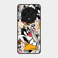 Cute Bugs Bunny Glass Case Cover For Oppo F27 5G