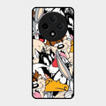 Cute Bugs Bunny Glass Case Cover For Oppo F27 Pro Plus 5G
