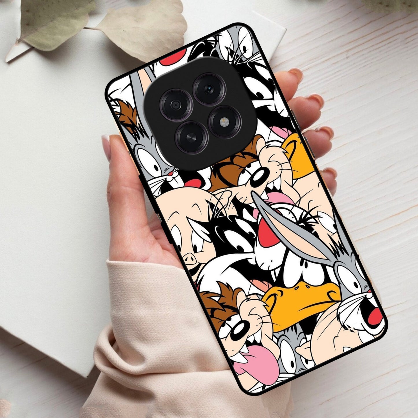 Cute Bugs Bunny Glass Case Cover For Oppo