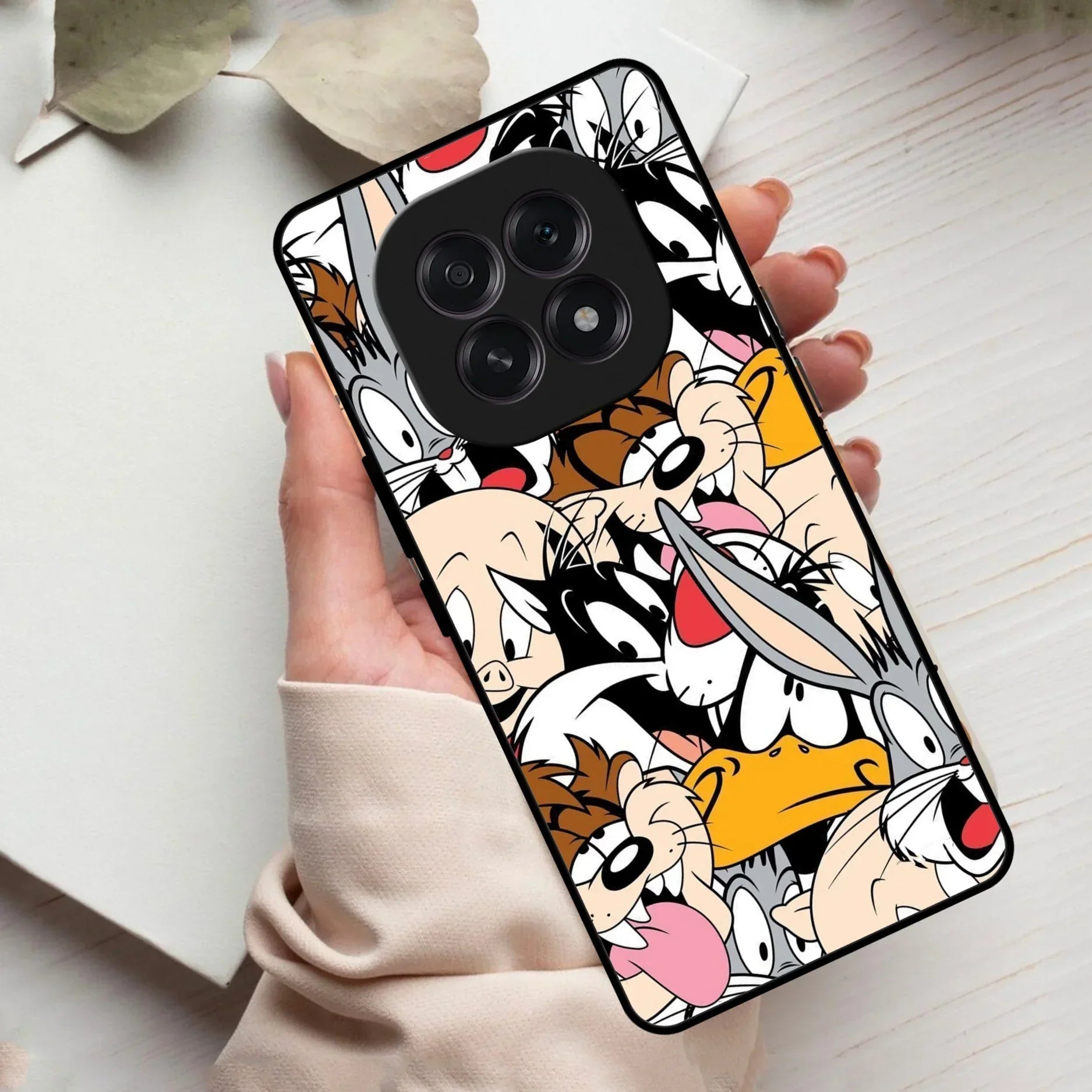 Cute Bugs Bunny Glass Case Cover For Oppo - ShopOnCliQ