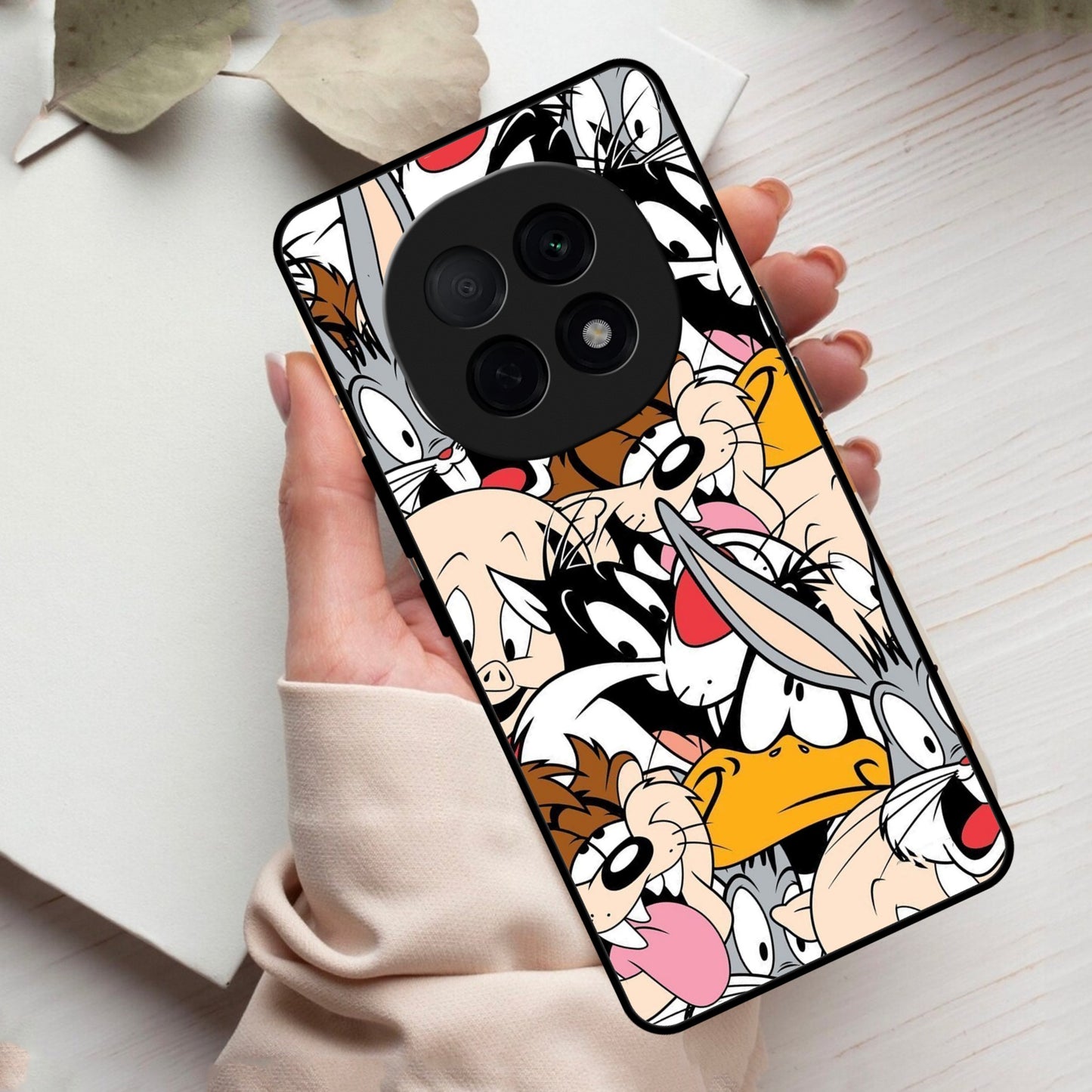Cute Bugs Bunny Glass Case Cover For Oppo