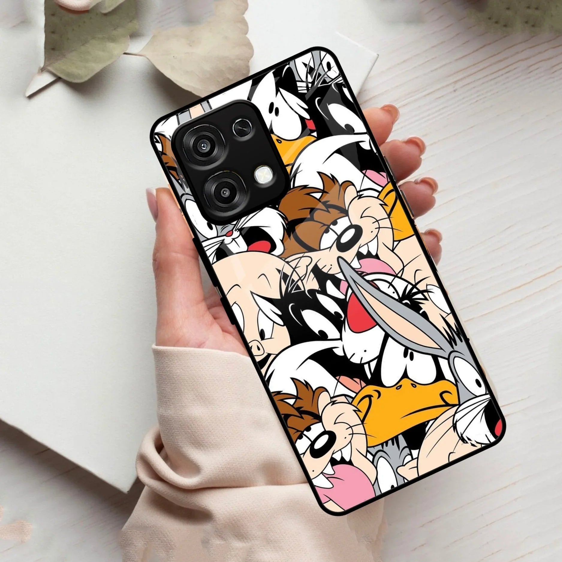 Cute Bugs Bunny Glass Case Cover For Oppo