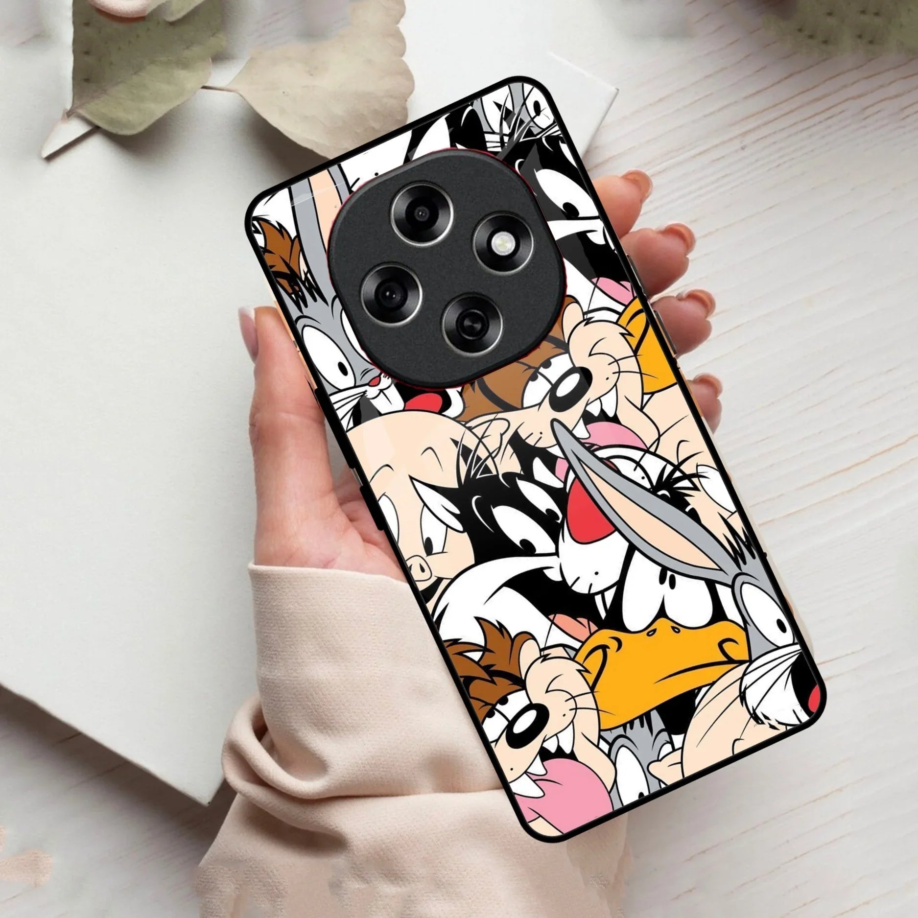 Cute Bugs Bunny Glass Case Cover For Oppo