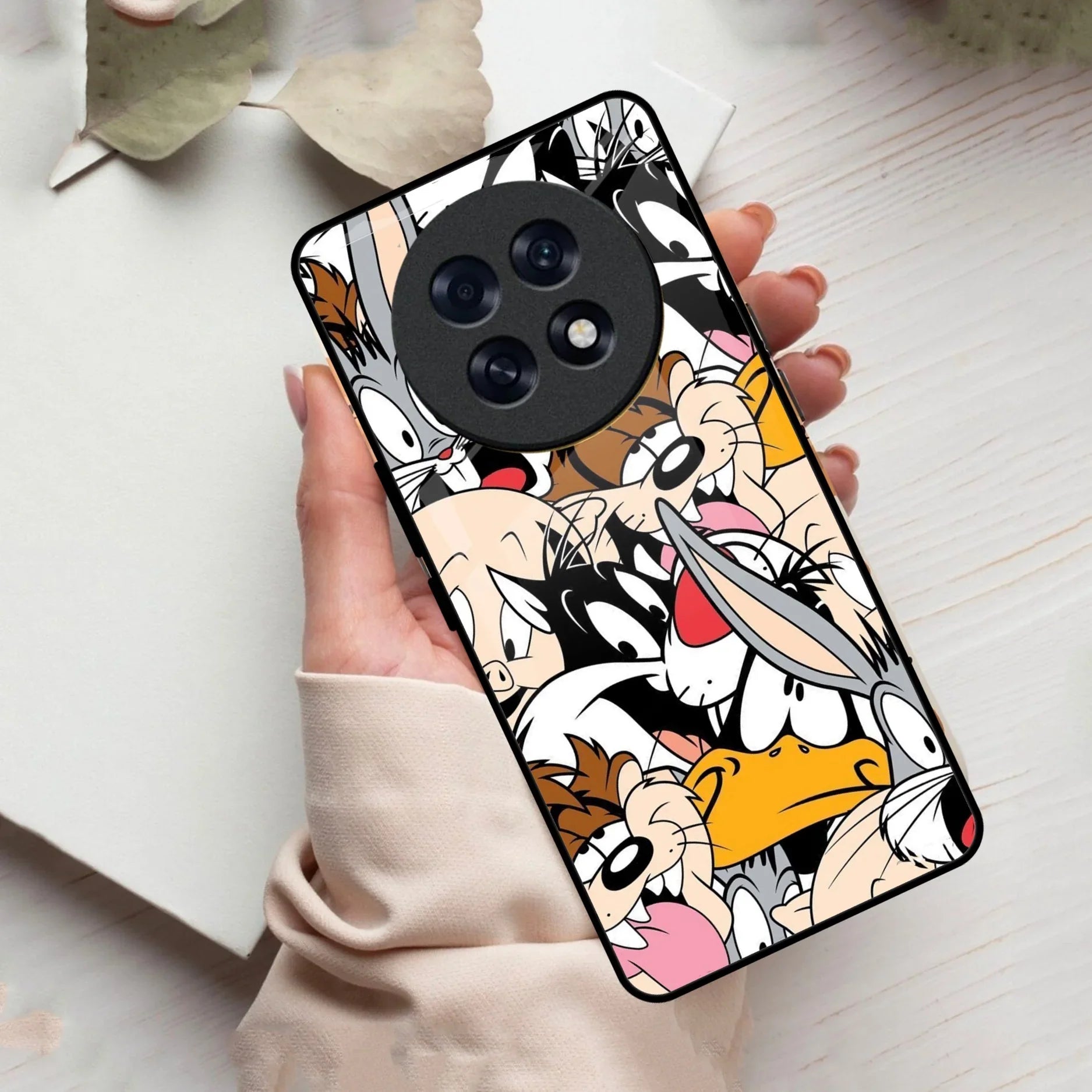 Cute Bugs Bunny Glass Case Cover For Oppo