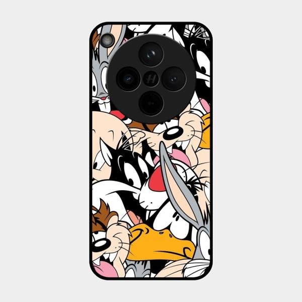Cute Bugs Bunny Glass Case Cover For Oppo Find X8 5G