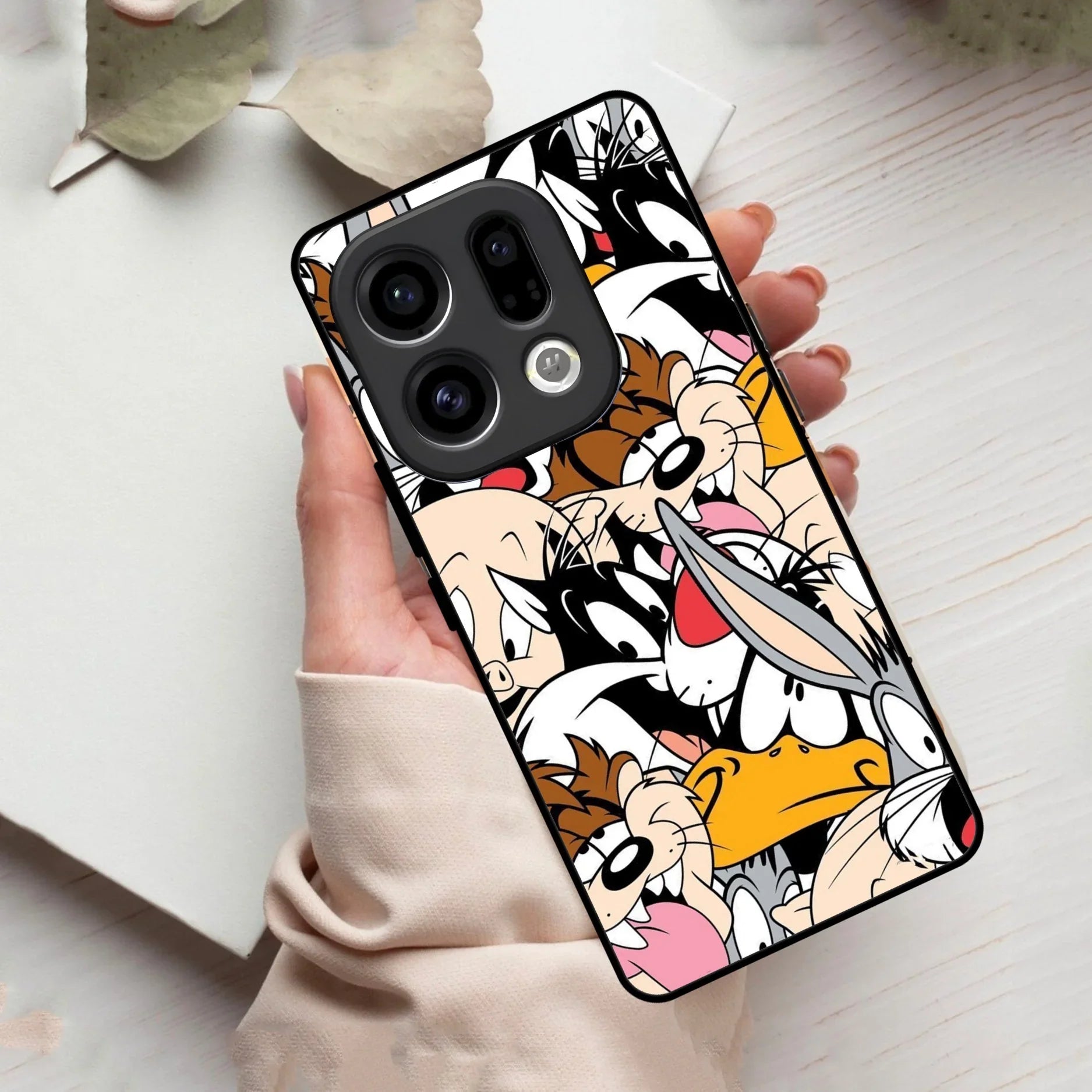 Cute Bugs Bunny Glass Case Cover For Oppo