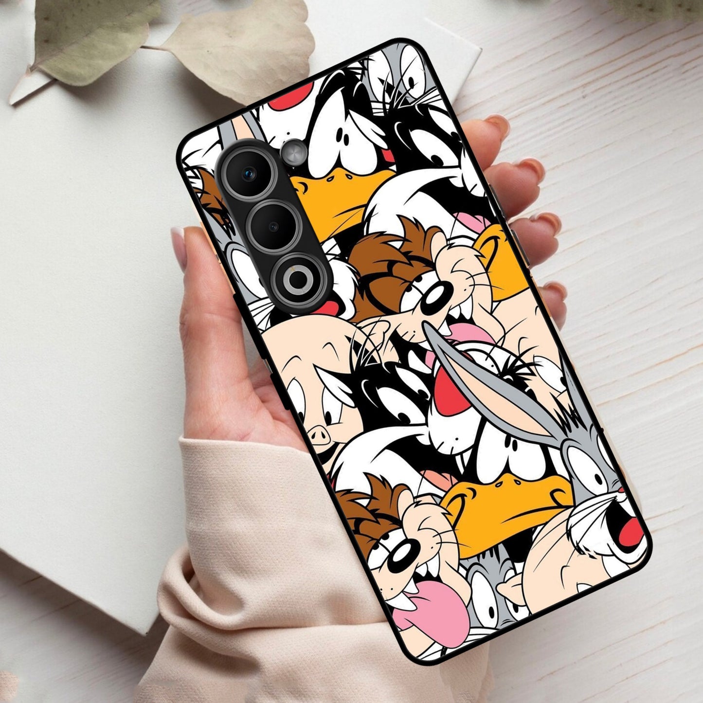 Cute Bugs Bunny Glass Case Cover For Oppo