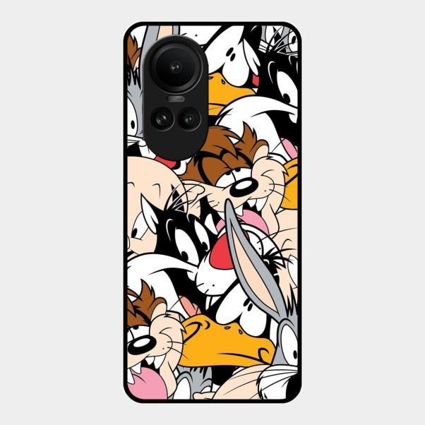 Cute Bugs Bunny Glass Case Cover For Oppo Reno 10 Pro 5G