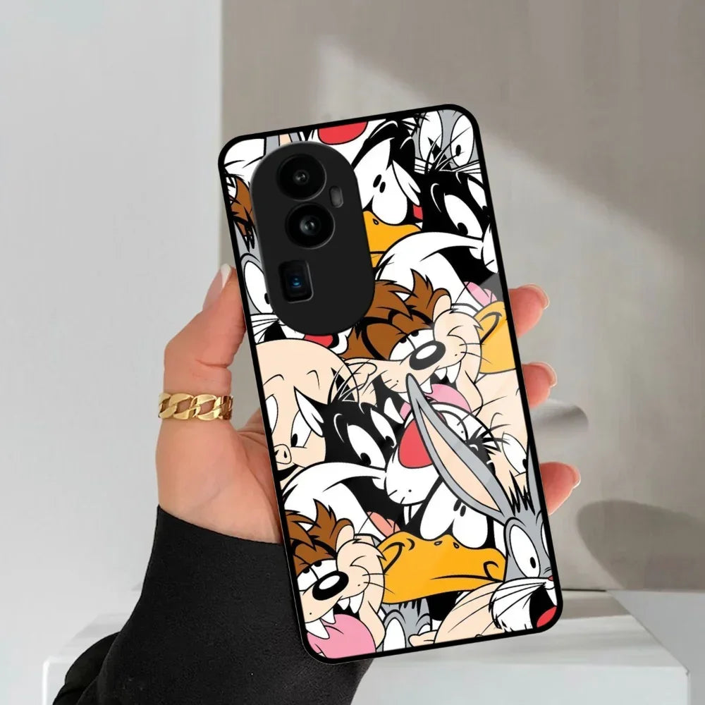 Cute Bugs Bunny Glass Case Cover For Oppo - ShopOnCliQ
