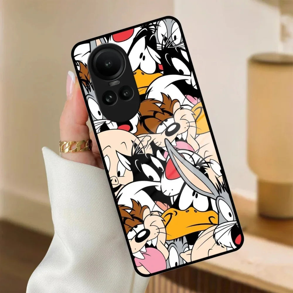 Cute Bugs Bunny Glass Case Cover For Oppo - ShopOnCliQ