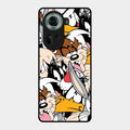 Cute Bugs Bunny Glass Case Cover For Oppo Reno 11 5G