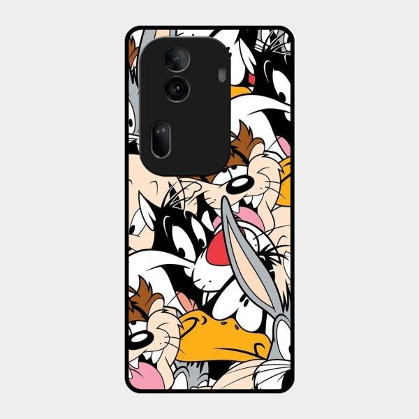 Cute Bugs Bunny Glass Case Cover For Oppo Reno 11 Pro 5G