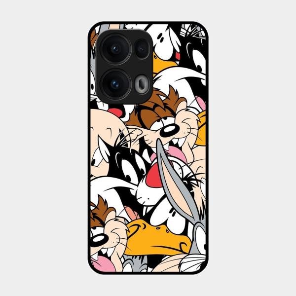 Cute Bugs Bunny Glass Case Cover For Oppo Reno 13 Pro 5G