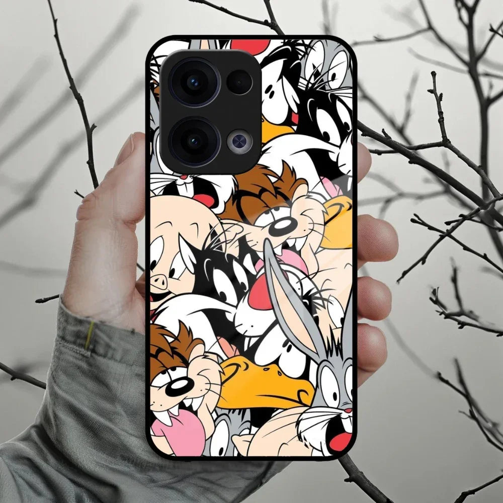 Cute Bugs Bunny Glass Case Cover For Oppo - ShopOnCliQ