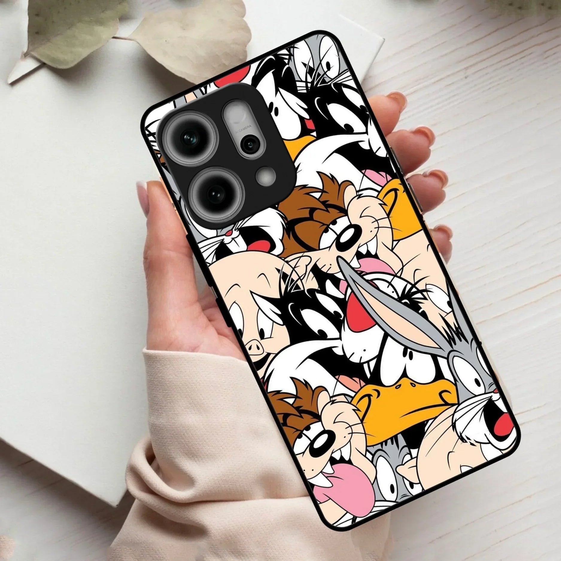 Cute Bugs Bunny Glass Case Cover For Oppo - ShopOnCliQ