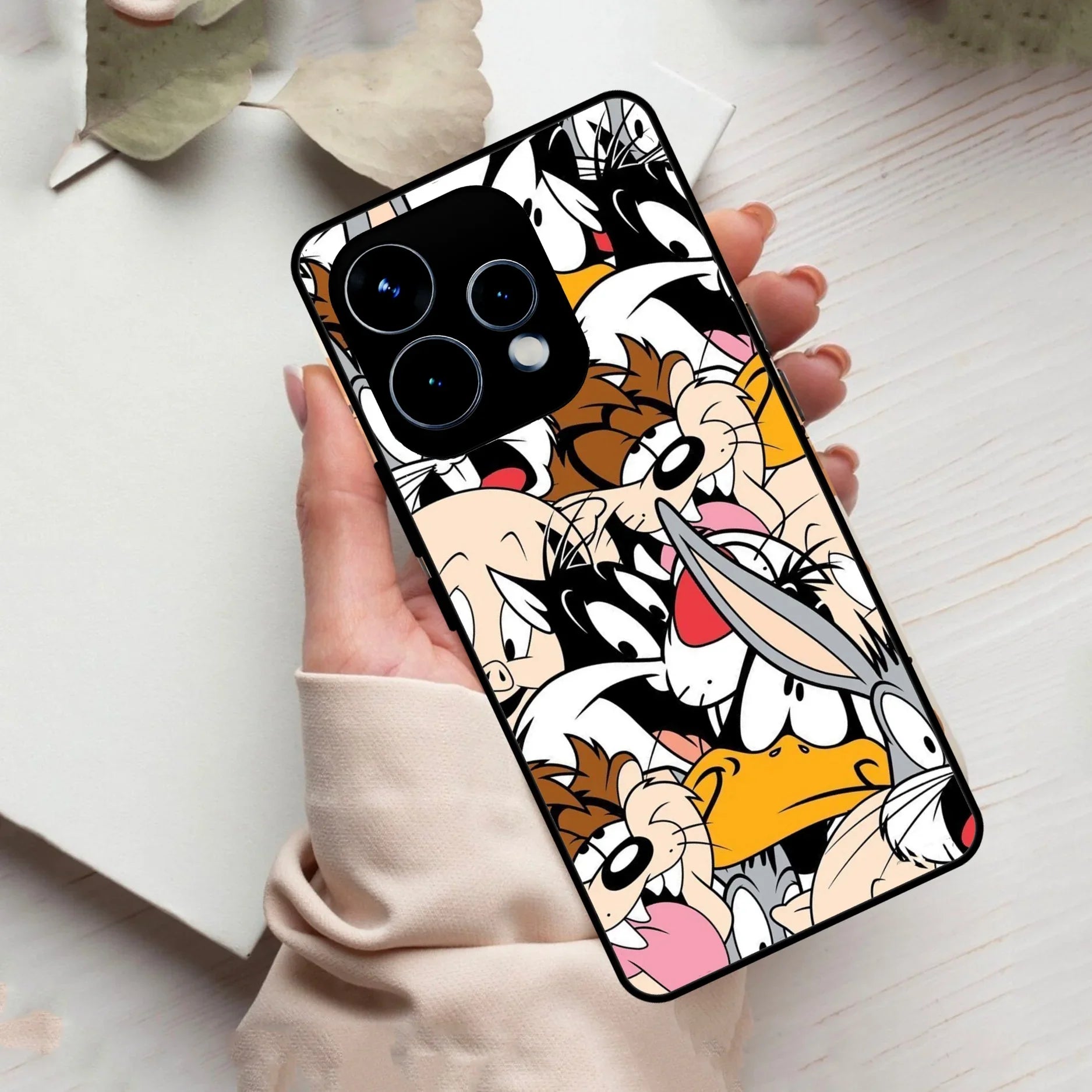 Cute Bugs Bunny Glass Case Cover For Oppo