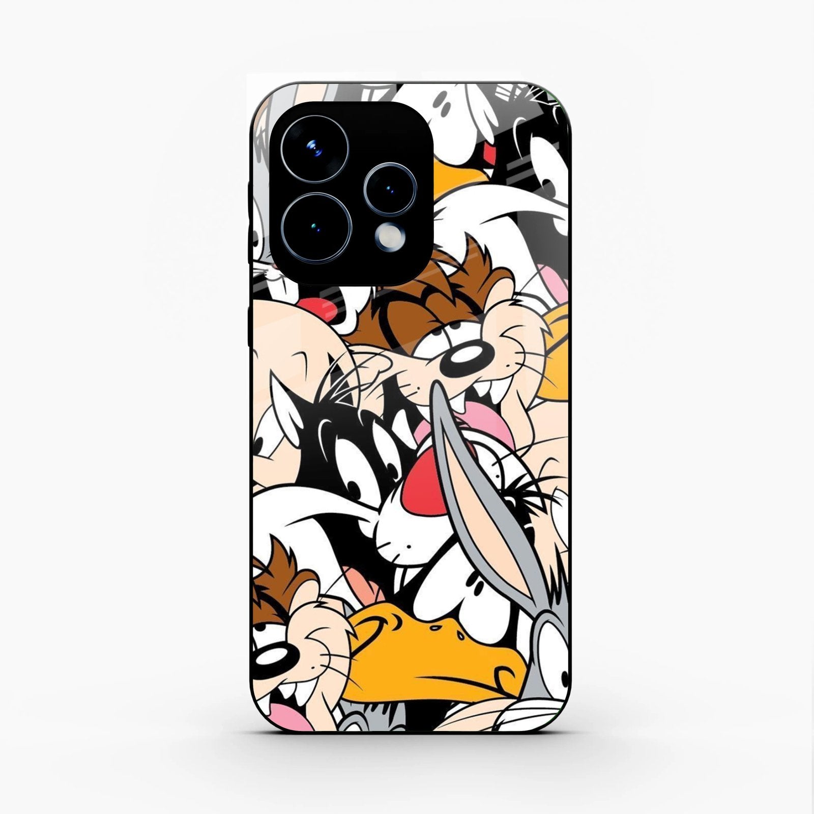 Cute Bugs Bunny Glass Case Cover For Oppo Reno 15 5G