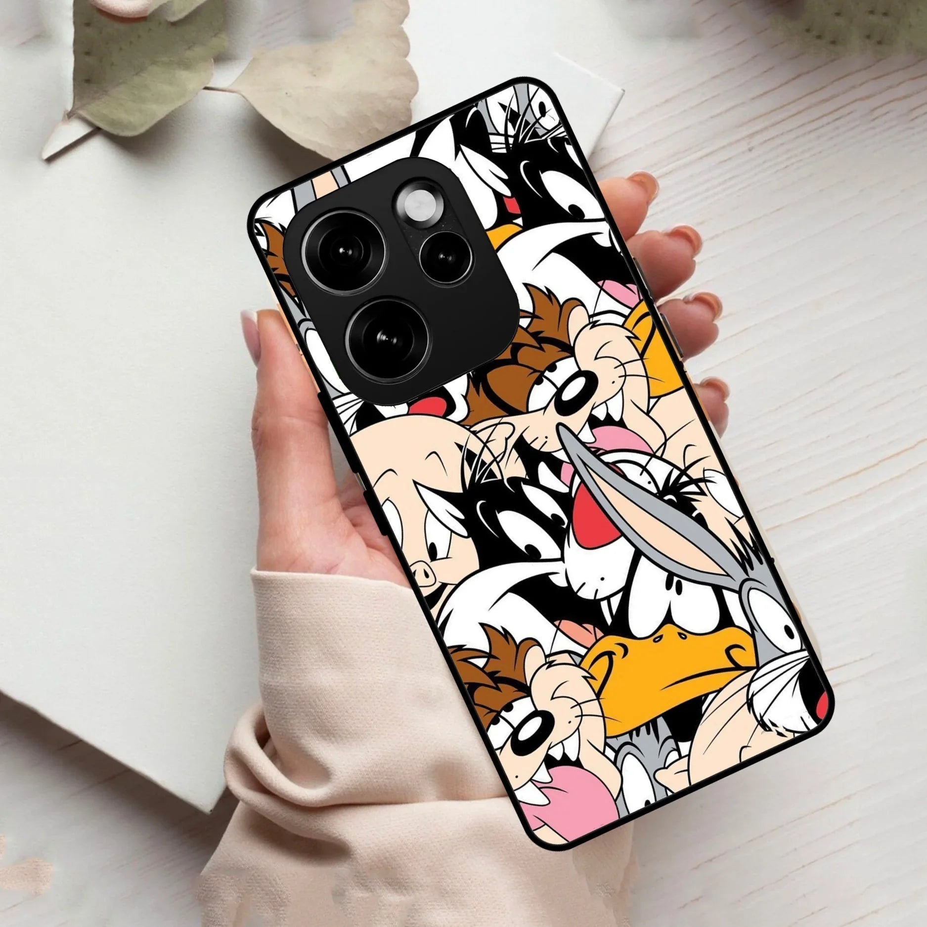 Cute Bugs Bunny Glass Case Cover For Oppo