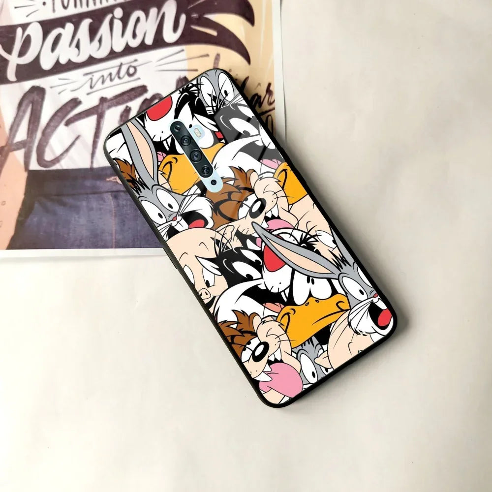 Cute Bugs Bunny Glass Case Cover For Oppo - ShopOnCliQ