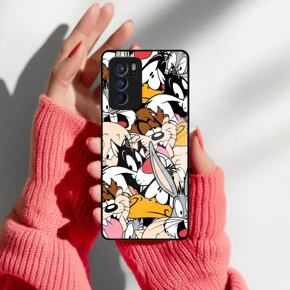 Cute Bugs Bunny Glass Case Cover For Oppo - ShopOnCliQ
