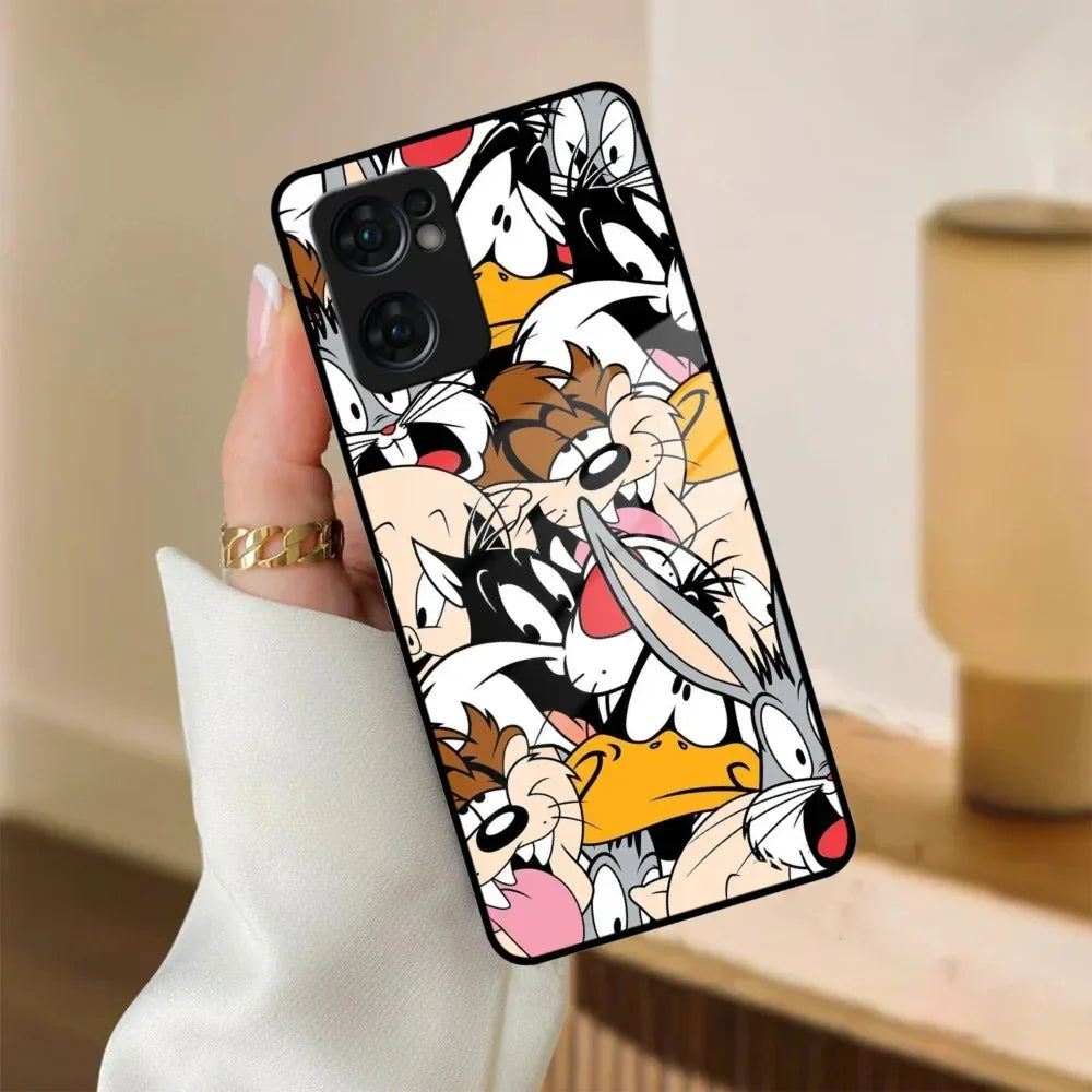 Cute Bugs Bunny Glass Case Cover For Oppo - ShopOnCliQ