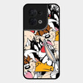 Cute Bugs Bunny Glass Case Cover For Oppo Reno 8 5G