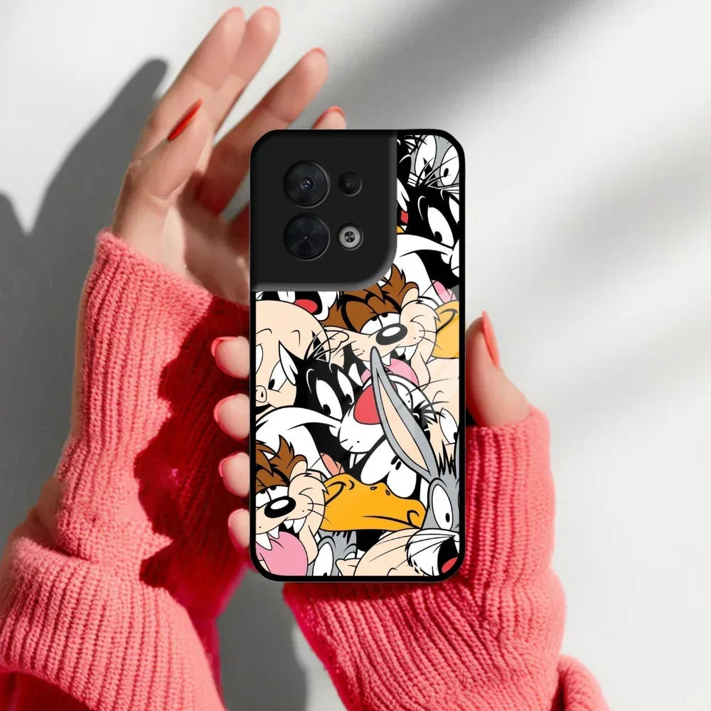 Cute Bugs Bunny Glass Case Cover For Oppo - ShopOnCliQ