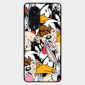 Cute Bugs Bunny Glass Case Cover For Oppo Reno 8T 5G