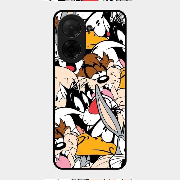 Cute Bugs Bunny Glass Case Cover For Poco C71